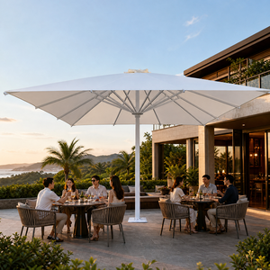 <span class=keywords><strong>Sombrilla</strong></span> Plegable LED de Lujo de 7 Metros, Impermeable, para Exteriores, Gimnasios, Hoteles, Patios Comerciales, Resorts, Bodas, Parasol - Product Image 1