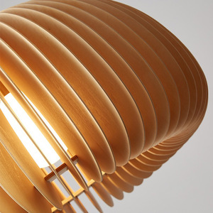 <span class=keywords><strong>Lustre</strong></span> suspendu vintage créatif en <span class=keywords><strong>métal</strong></span> et <span class=keywords><strong>bois</strong></span> avec LED blanc chaud pour chambre à coucher, îlot de cuisine, salon - Product Image 6