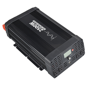 2500W Pure Sine Wave Power <strong>Inverter</strong> 12V/<strong>24V</strong> DC to 110V/120V AC for Car Truck RV Boat with Overload Protection CE Certified - Product Image 2