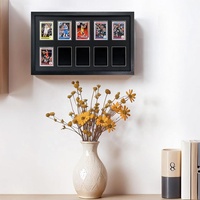 Cadre de présentation pour cartes à collectionner, cadre photo double face pour 10 cartes standard, support en acrylique pour collection de cartes sportives (baseball, basketball)