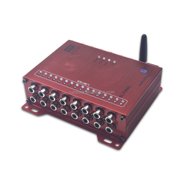 31 EQ Car Stereo Android DSP Equalizers App Adjust 12 in 16out 16 CH RCA Out Class AB BT Car DSP Equalizers