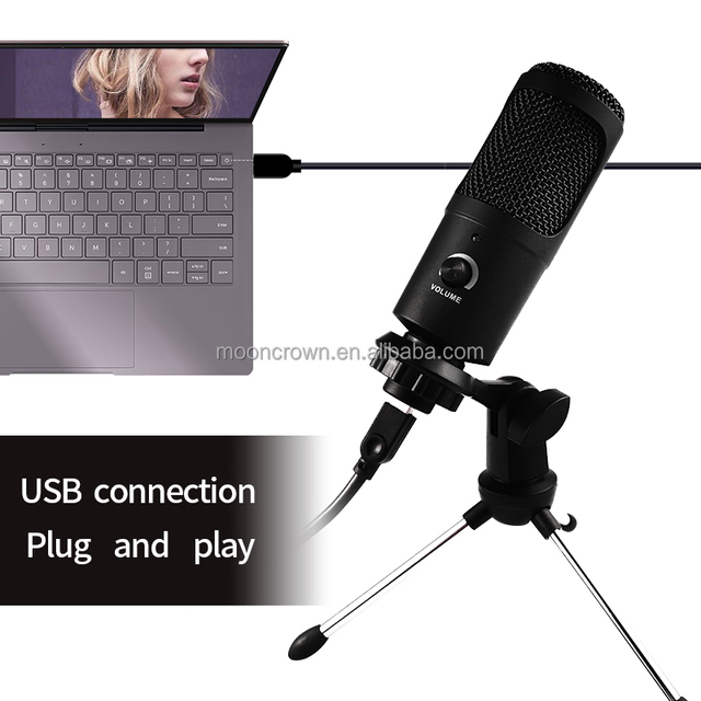 K1 USB Microphone Live Streaming Podcast Mic Professional Mike Desktop Record Condenser Music Gaming Micfone for Pc Laptop