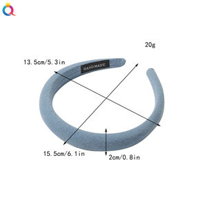 شريط سميك من QIYUE مع شعار مخصص ، إكسسوارات شعر صغيرة من المصنع ، شريط سميك بلون سادة من QIYUE بتخفيضات كبيرة - Product Image 3