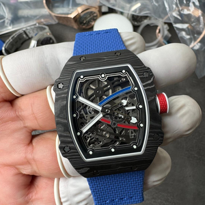 Montres mécaniques pour hommes, <span class=keywords><strong>montre</strong></span> RM 67-02, matériau carbone, <span class=keywords><strong>ultra</strong></span>-fine, squelette, style tendance, <span class=keywords><strong>montre</strong></span> automatique de luxe pour hommes, nouveauté - Product Image 4