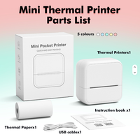 2026 Penjualan Terlaris Mini Portable S1 Printer Label Thermal Nirkabel 57mm Perangkat Pencetak Foto Saku untuk Pelajar