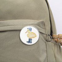 1 Pezzo Spilla Rotonda Personalizzata con Stampa, Prezzo all'Ingrosso, con Motivi Cartoon, Citazioni Ispirazionali, Figure di Animali e Piante, Bandiere, Bande e Distintivi Medici