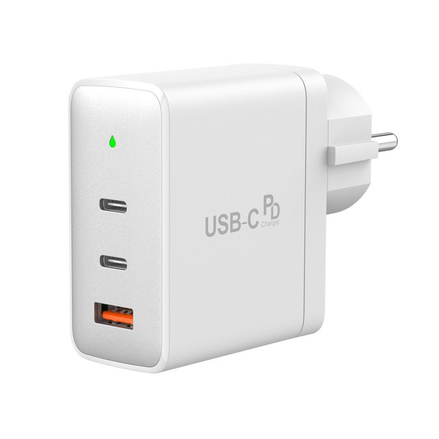EU KR 2C1A Ports 120W PD GaN Charger with GaN Tech Fast Charging for Cellphone MacBook Laptops iPad iPhone
