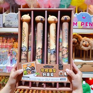 2025 Nezha <span class=keywords><strong>Series</strong></span> campeón lápiz <span class=keywords><strong>dibujos</strong></span> animados Kapibala Big Fat lápiz estudiante borrador herramientas <span class=keywords><strong>de</strong></span> dibujo - Product Image 4