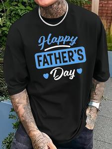 Camiseta cómoda de verano <span class=keywords><strong>para</strong></span> hombre, camiseta <span class=keywords><strong>para</strong></span> <span class=keywords><strong>el</strong></span> día <span class=keywords><strong>del</strong></span> <span class=keywords><strong>padre</strong></span>, camiseta informal con cuello redondo <span class=keywords><strong>para</strong></span> todas las estaciones, <span class=keywords><strong>para</strong></span> actividades al aire libre diarias - Product Image 1