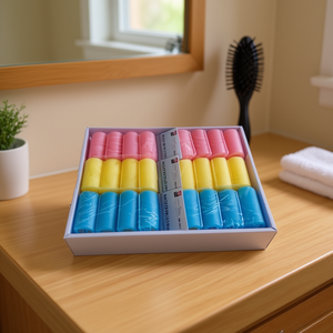 Bigodini per capelli in nylon MNJ da 2,5 cm, blu, rosa, giallo, set da 12 pezzi per lo styling dei capelli - Product Image 3