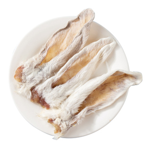 Mất Nước Tai Thỏ Lông Điều Trị Khô Snack OEM Gói 100% Tự Nhiên Tai Thỏ Nhai Xử Lý Cho Chó Bán Buôn Cung Cấp - Product Image 1