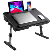Vente en gros Great Roc Mini table pour ordinateur portable pliable Support de bureau pour ordinateur portable avec ventilateur de refroidissement Lit Plateau pour ordinateur portable Bureau d'étude