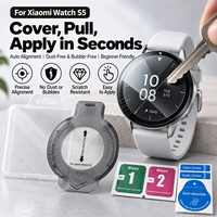 Protection d'écran pour Xiaomi Watch S5, verre trempé 9H, alignement automatique, sans bulles, anti-rayures, film transparent HD