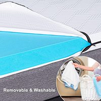 3 Gel De pouce Mémoire Matelas En Mousse Topper Reine Taille Haute Densité De Refroidissement Pad Pression Soulagement Lit Topper