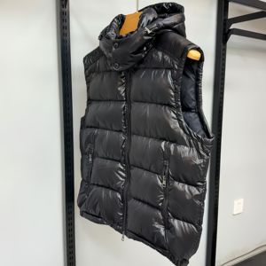 Gilet Imbottito <span class=keywords><strong>Senza</strong></span> <span class=keywords><strong>Maniche</strong></span> di Alta Qualità per Uomo con Cappuccio Staccabile, Cappotto Invernale Formale in Tessuto di Poliestere, Comodo e Caldo - Product Image 5