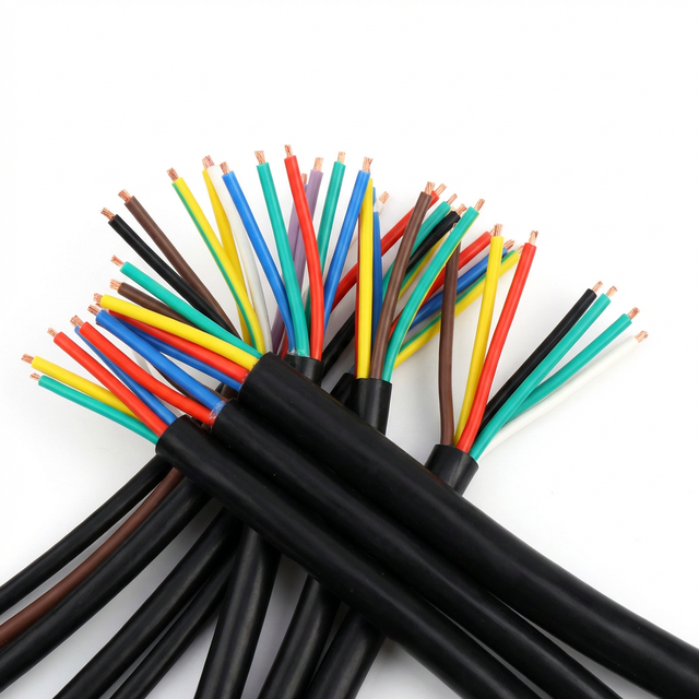 Industrial Grade Shielded Control Cable 300/500V Flexible Copper Braid Screened Wire PVC FLY CRANE Brand for CNC Router Stepper