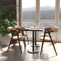 Chaises de salle à manger personnalisées, accoudoir nordique en bois massif, chaise de restaurant simple