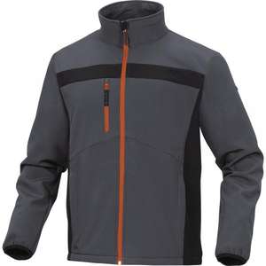 DELTA PLUS-Veste softshell gris-orange en polyester/élasthanne LULE2GOXX-M-VESTES DE TRAVAIL EAN MW129770 - Product Image 1