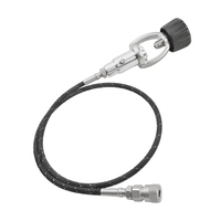 Huben Power - Raccord DIN personnalisable en acier inoxydable pour accessoires de plongée sous-marine, pistolet à air comprimé PCP, airsoft, rechargement de gaz à distance