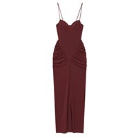 PB&ZA Vente en gros Nouveautés d'été Vêtements pour femmes : Robe plissée ajustée à col cœur 5039243
