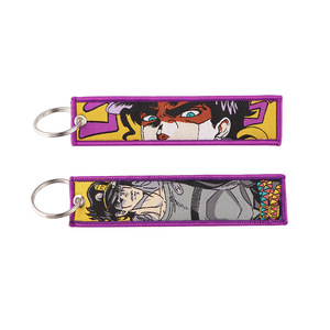 7 New Design Anime Embroidered Flight Tag Keychain for the Fans of Anime <strong>JoJo</strong> Adventure Backpack Decoration - Product Image 3