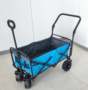 Anpassbare OEM Allrad Camping Trolley Wagon Metall Angeln <span class=keywords><strong>Strand</strong></span> wagen Stoff Kunststoff Faltbarer Falt sand Boller wagen - Product Image 3