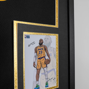 Cornice Portafoto Rettangolare Minimalista in Legno Massello con Supporto per Maglia, Firma del Giocatore, Commemorativa per Calcio, Basket, CBA - Product Image 4