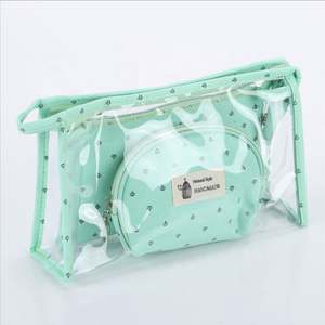 3 in 1 PVC <b>Makeup</b> <b>Bag</b> Travel Organizer Transparent Cosmetic <b>Bag</b> - Product Image 4