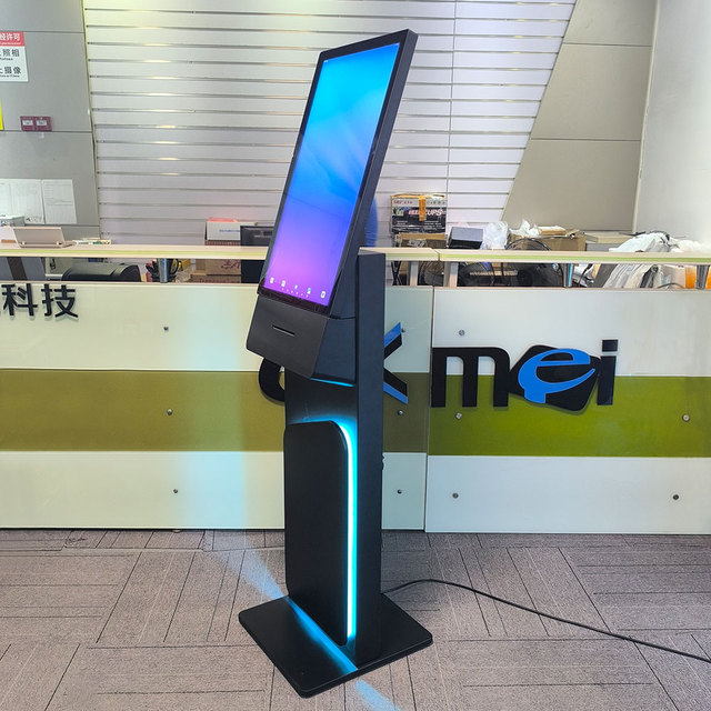 27 Inch Smart Hospital Registration with Label Printer LED Self Service Kiosk