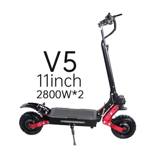 Electric 11 Inch 5600w Dual Motor Top Powerful Electric Scooter For Adult Max Speed 85km/h 60v 40ah Battery Dual Motor Scooter Electric