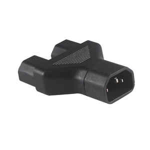 IEC C14 to 2X C13 <b>Power</b> <b>Adapter</b> Universal Male to Female Plug Converter AC <b>Power</b> Splitter for Industrial Use - Product Image 2