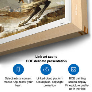 <span class=keywords><strong>Portaretratos</strong></span> Digitales hecho a medida Lcd marco de fotos Digital de madera póster caballete pantalla publicidad marco de fotos de acrílico personalizado - Product Image 2