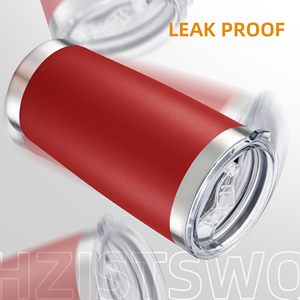 Modern Design Reusable <b>Coffee</b> Mug With Lid For Car Holder Outdoor Camping Leakproof Thermal Drinkware Stainless Steel Tumbler - Product Image 2