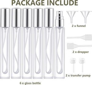 Empty Travel Portable Mini 10ml Spray Perfume <b>Bottle</b> Tester Vial Perfume Sample <b>Bottles</b> 7.5ml Screen Printing High Quality Glass - Product Image 3