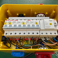 Boîtier de prise de courant 12 modules de haute qualité IP54 boîtier de distribution portable extérieur étanche avec disjoncteur MCB et RCD