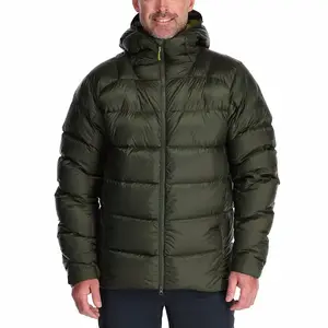 Custom High End 100% Recycled Polyester Goose Down Jacket Water-resistant Down Jacket Outdoor