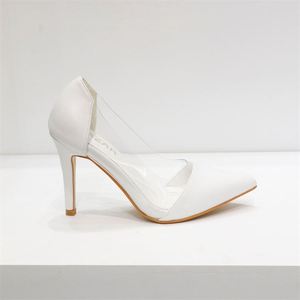 Sandales à talons aiguilles blanches pour femmes Escarpins à bout pointu de grande taille avec confort doux de haute qualité pour une utilisation estivale - Product Image 2