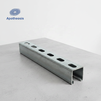 Profilés en acier au carbone Q235 galvanisés à chaud pour la construction, support sismique et supports muraux pour auvents