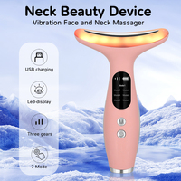 Masseur électrique pour le cou à 7 modes chaud/froid personnalisé, appareil de lifting du visage à micro-courant, masseur électrique pour le cou pour usage domestique