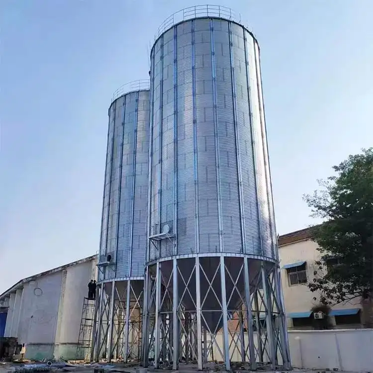 500 Tonnen Gersten lagers ilo China Silo Hersteller Getreide lager lösung Stahls ilo für Getreide