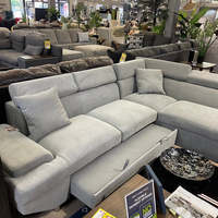 Sofá de compresión de tela de pana Loveseat moderno, juego de muebles para sala de estar, paquete de vacío perezoso, sofá comprimido seccional en caja