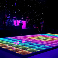 Piste de danse LED populaire pour mariages et événements DJ, dalles de piste de danse LED, piste de danse 3D LED pour spectacles sur scène