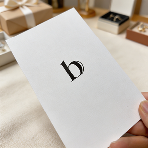Biglietti di ringraziamento personalizzati con logo minimalista in carta testurizzata per confezioni regalo di abbigliamento <span class=keywords><strong>e</strong></span> gioielli - Product Image 5