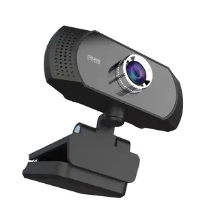 Webcam 1080p 30PFS, kamera Web Online dengan mikrofon bulit untuk PC konferensi Video