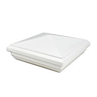 PVC vierkante schuine paalafdekking voor tuin- en buitenomheining