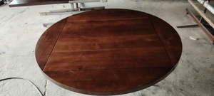 Hot-bán nối dài vòng trắng sồi óc chó màu gỗ bàn ăn <span class=keywords><strong>Top</strong></span> mở rộng vòng bàn gỗ <span class=keywords><strong>Top</strong></span> - Product Image 2