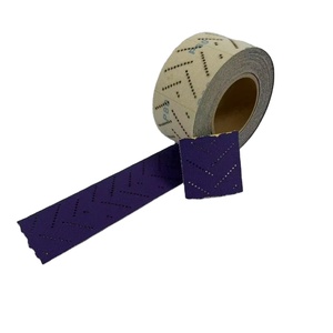 Gulungan lembaran amplas keramik multilubang, gulungan amplas 12m warna ungu, kait dan lingkaran untuk mobil - Product Image 2
