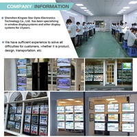 Marcos de Cristal LED Personalizados, Caja de Luz Iluminada Colgante, Exhibición para Ventanas de Agentes Inmobiliarios, Caja de Luz LED Acrílica
