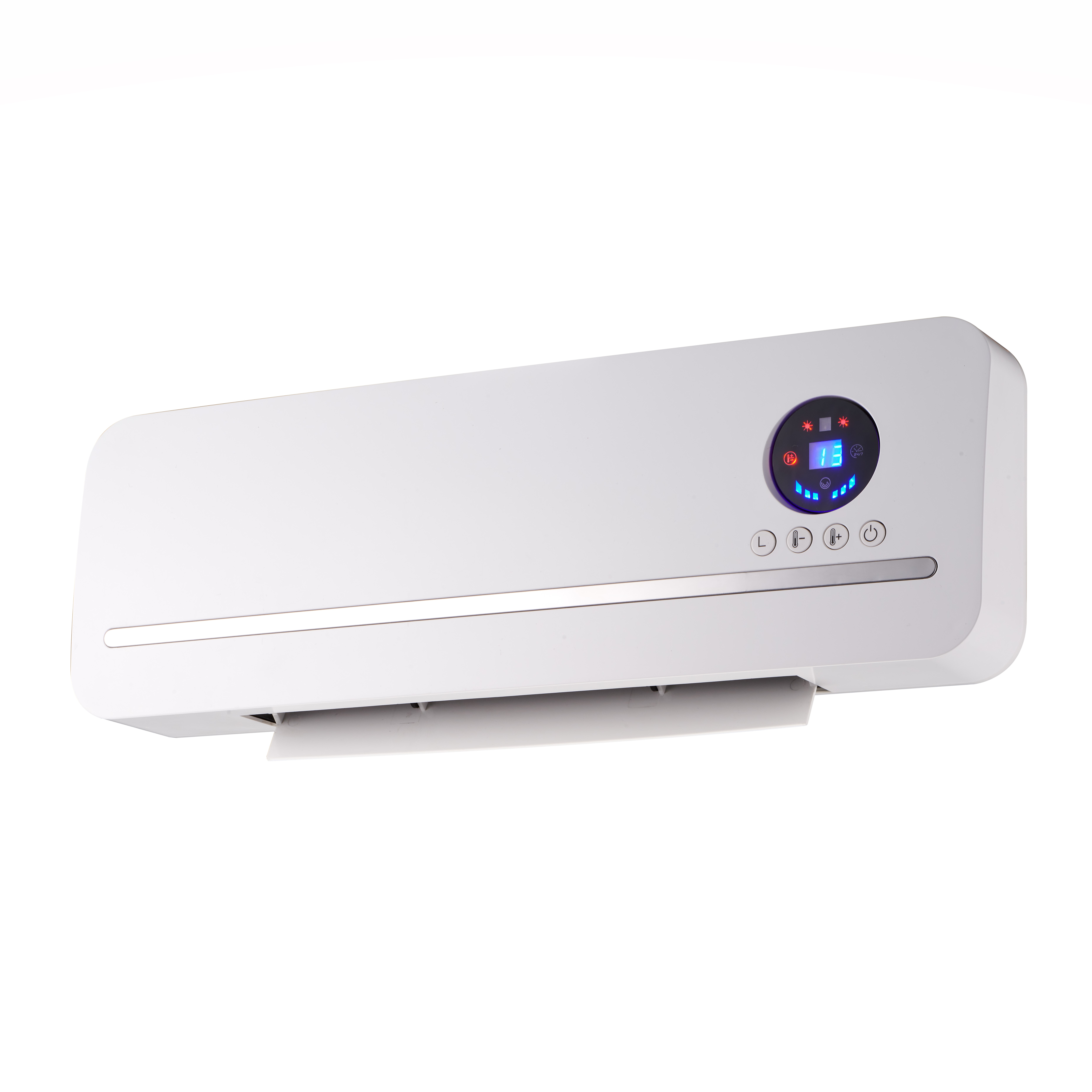 Eco-Friendly Wall-Mounted Heater 2000W Smart Remote, Timer & Quiet Mode - Energy-Efficient Space Heater for Home/Office