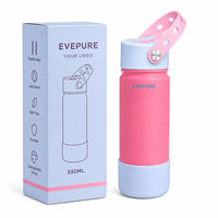 Gourde isotherme sous vide en acier inoxydable à double paroi de 530 ml, écologique, portable, anti-fuite, sans BPA, garde au froid 24h, cadeaux d'affaires